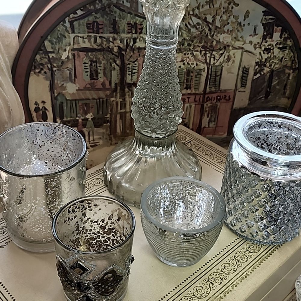 Pottery Barn Candlestick Included In Set Of 5Height & Textured Candleholders #3C
